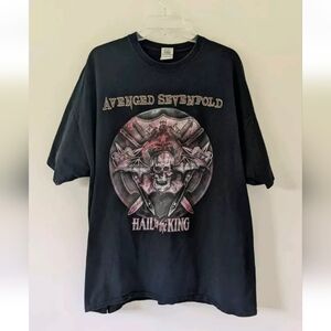 Avenged Sevenfold Hail To The King 2014 Tour T-Shirt Adult 2XL Heavy Metal Rock